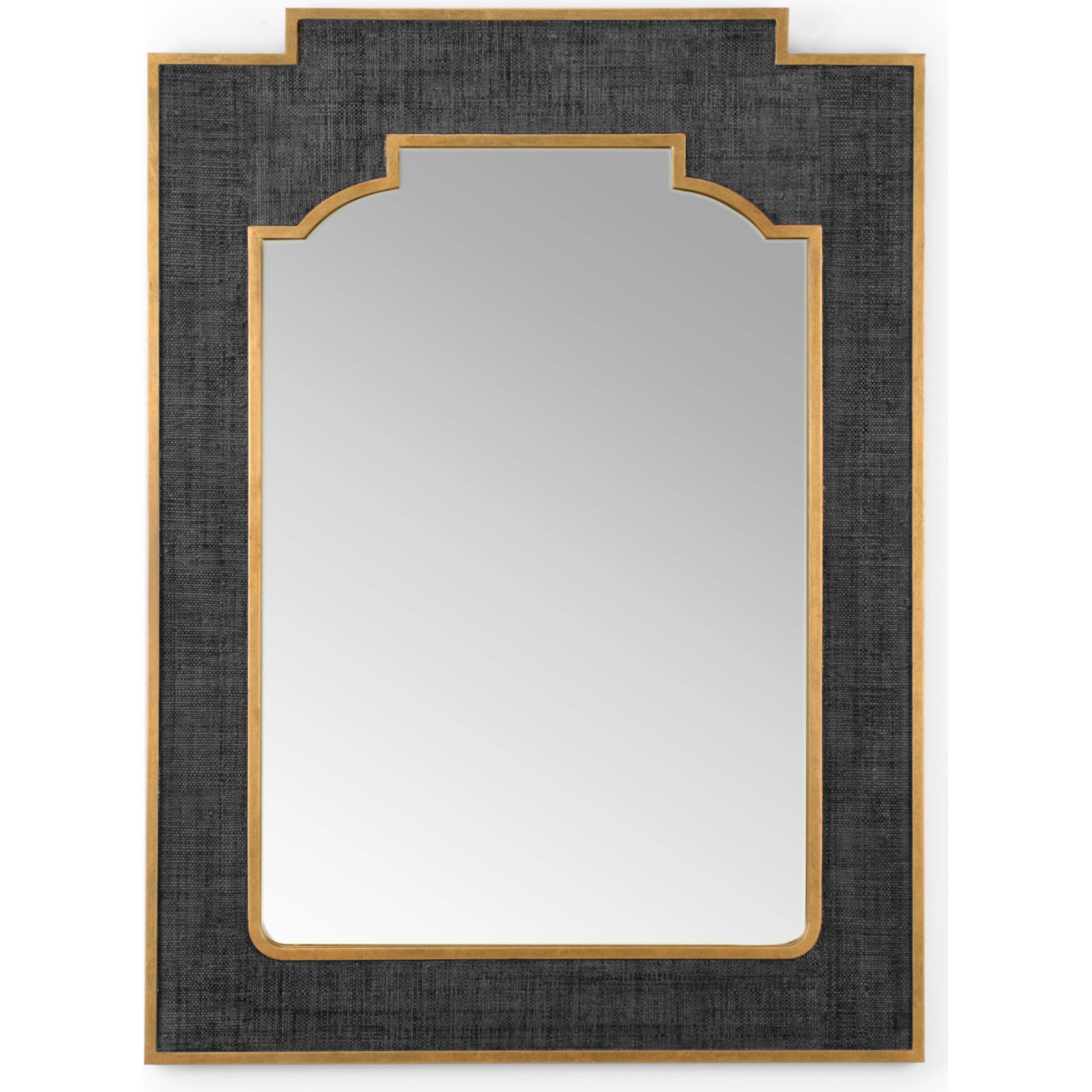 Yangon Mirror by Chelsea House. Made from raffia, wood, mirror in a transitional style.