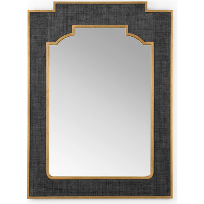 Yangon Mirror by Chelsea House. Made from raffia, wood, mirror in a transitional style.