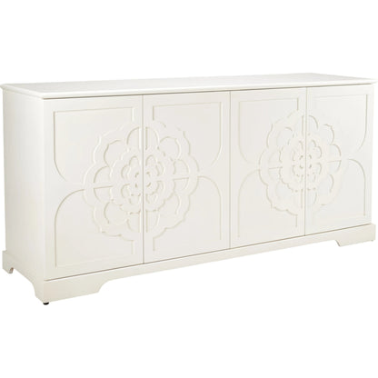 Dickinson Buffet by Chelsea House in white. Made from wood in a modern style.