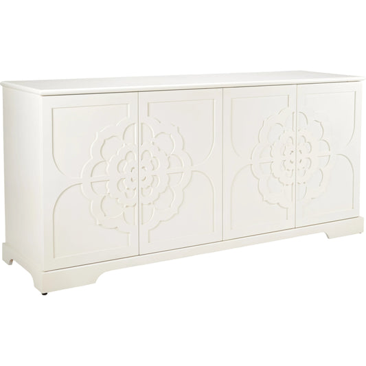 Dickinson Buffet by Chelsea House in white. Made from wood in a modern style.