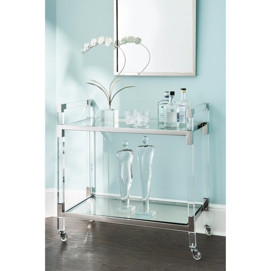 Orchid on Stand by Chelsea House in silver leaf, matte white, clear. Made from iron/porcelain in a modern style.
