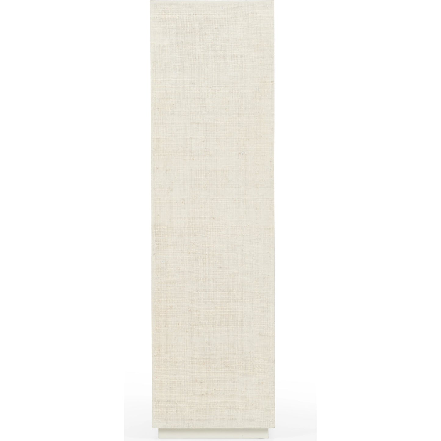 002 SI-2105387 | Additional Silo | Raffia Pedestal by Chelsea House in white lacquer. Made from raffia on wood in a modern style.