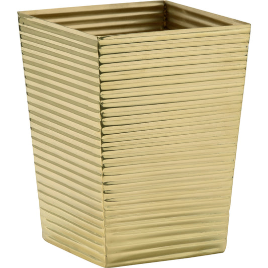 Carson Wastebasket by Chelsea House. Made from brass in a modern style.
