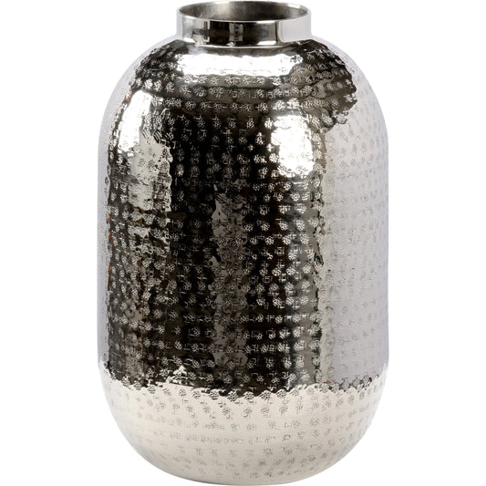 Henkley Urn by Chelsea House in silver. Made from aluminum in a modern style.
