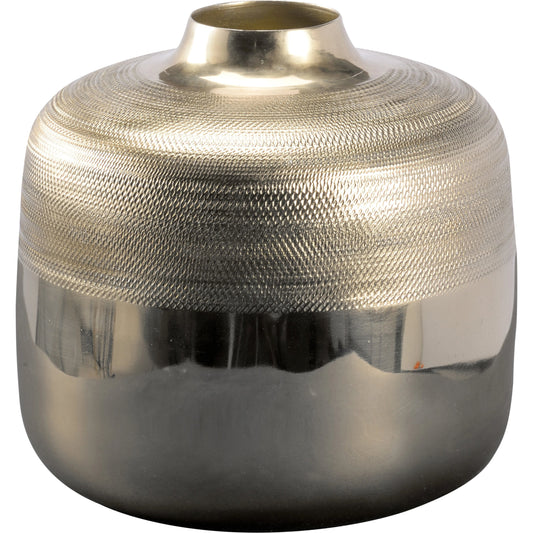 Ward Urn by Chelsea House in gold. Made from aluminum in a modern style.