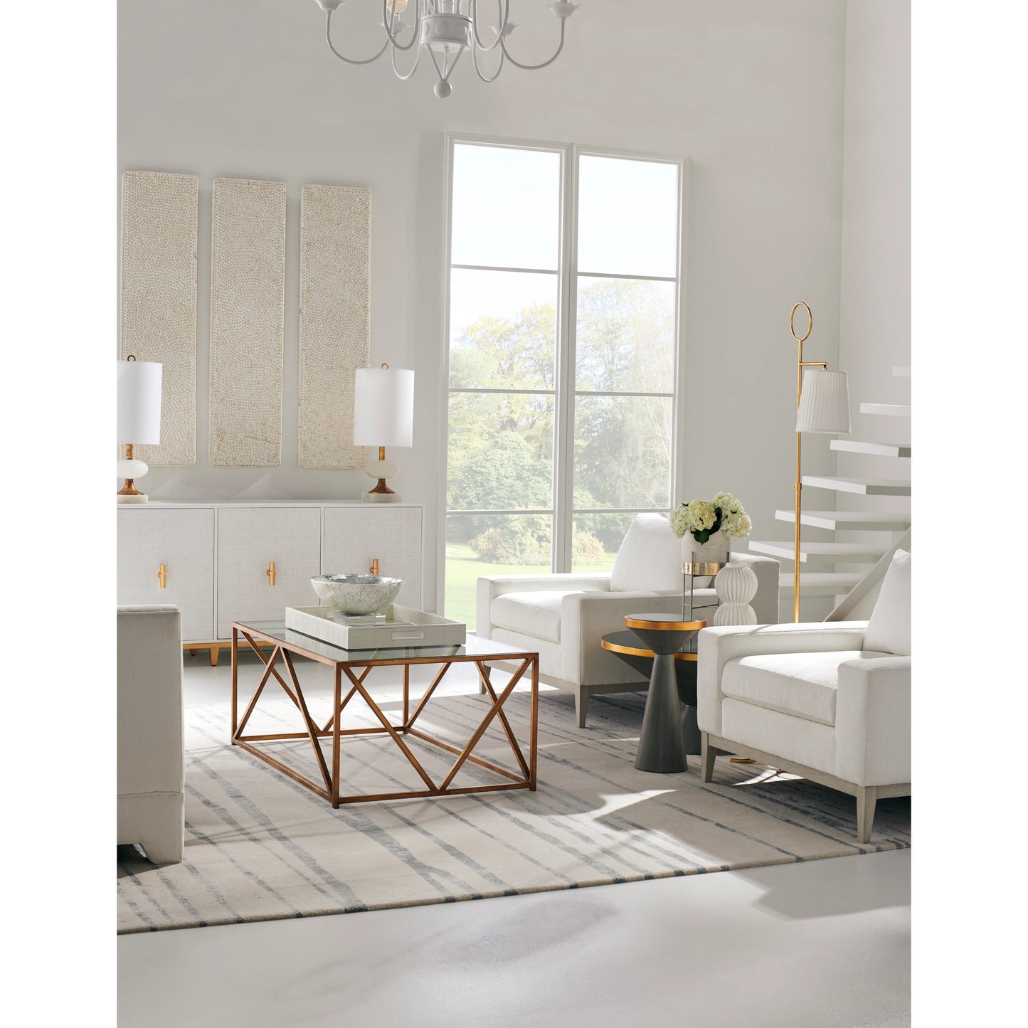 003 SI-2105415 | Lifestyle | Organic Disc Vase by Chelsea House in white glaze. Made from ceramic in a modern style.