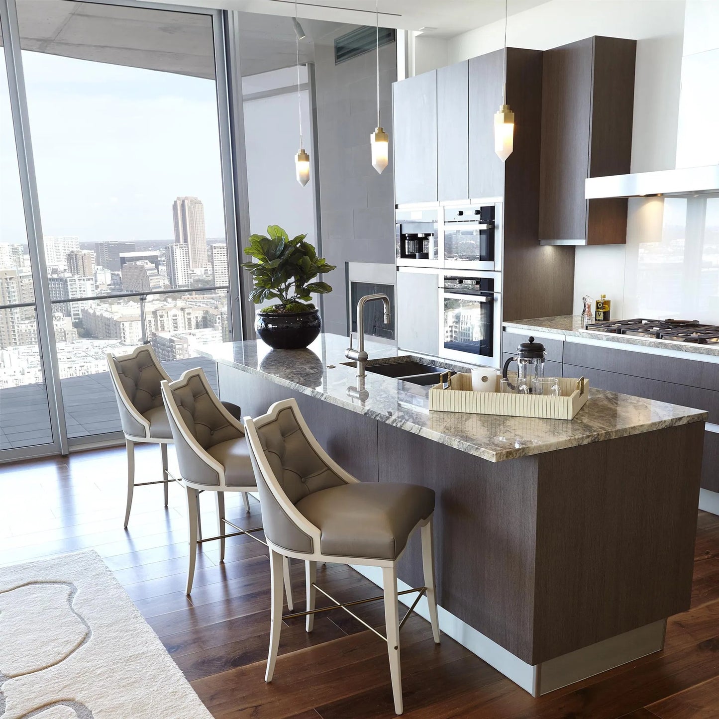 006 SI-2446434 | Lifestyle | Logan Counter Stool by Global Views. Made from unique in a modern style.
