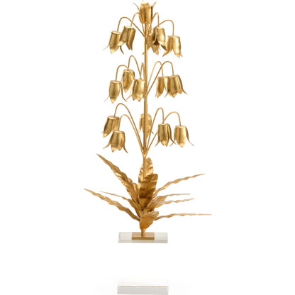 Lily of the Valley by Chelsea House in metallic gold, clear. Made from iron in a modern style.