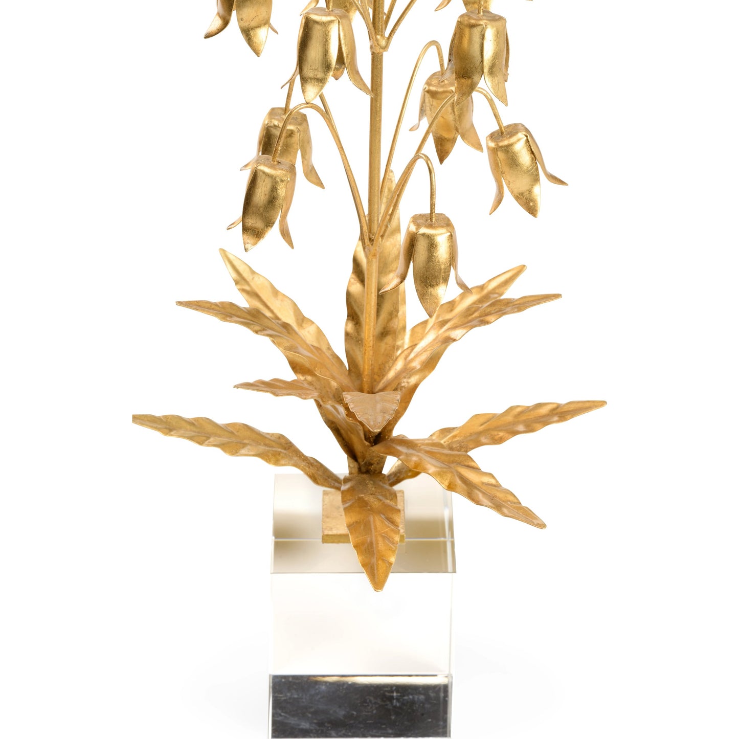 005 SI-2105447 | Closeup | Lily of the Valley by Chelsea House in metallic gold, clear. Made from iron in a modern style.