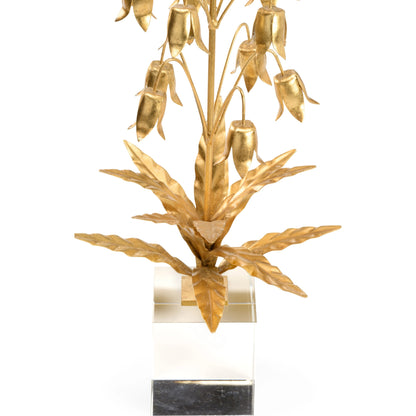Lily of the Valley by Chelsea House in metallic gold, clear. Made from iron in a modern style.