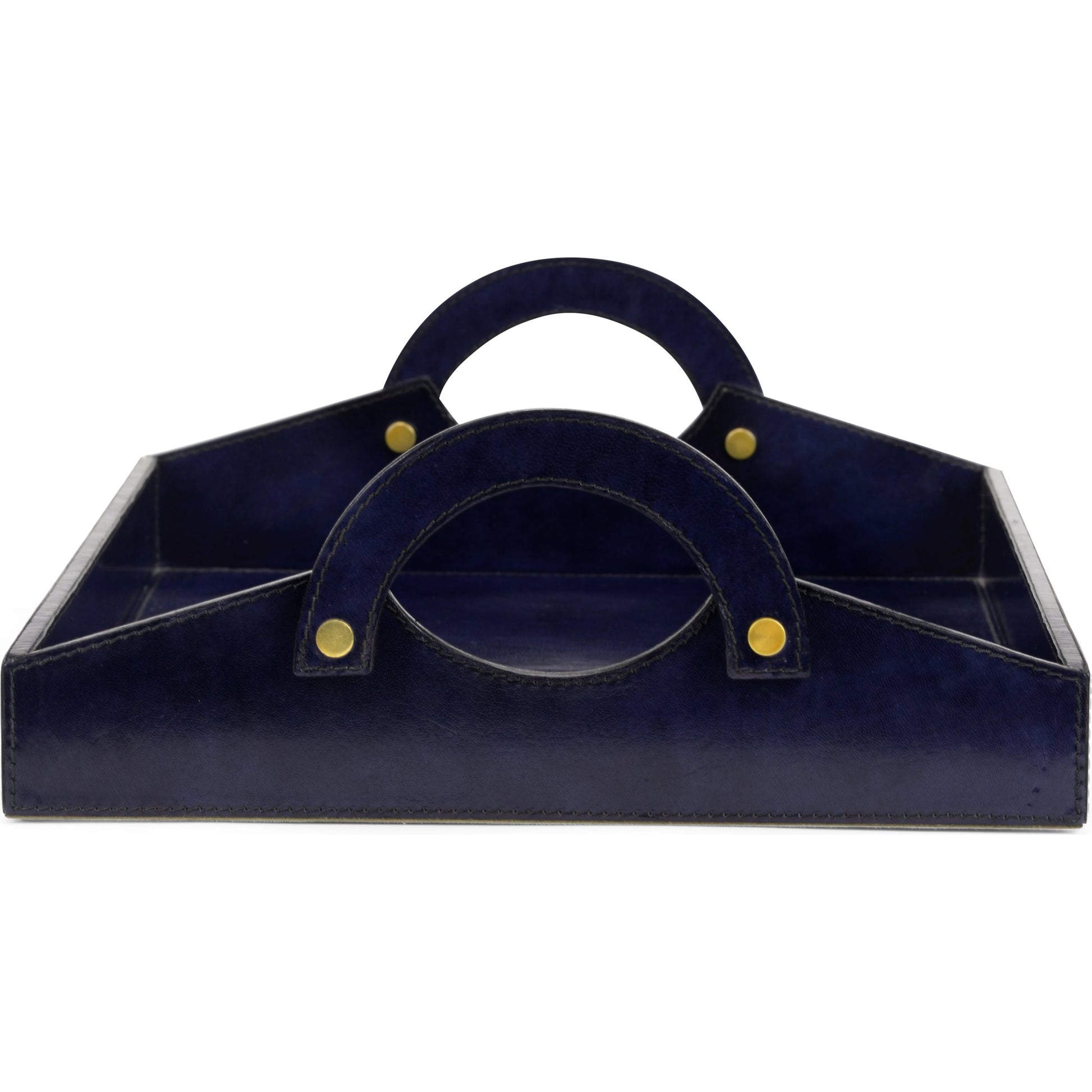 Leather Tray by Chelsea House. Made from leather on wood in a modern style.