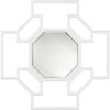 Gloss White, Clear, Beveled