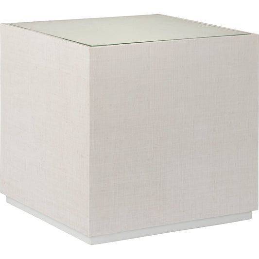 Captiva Bunching Table by Chelsea House. Made from raffia on wood/tempered glass in a modern style.