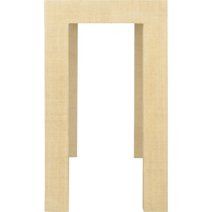 Sanibel Console by Chelsea House. Made from raffia/wood in a modern style.