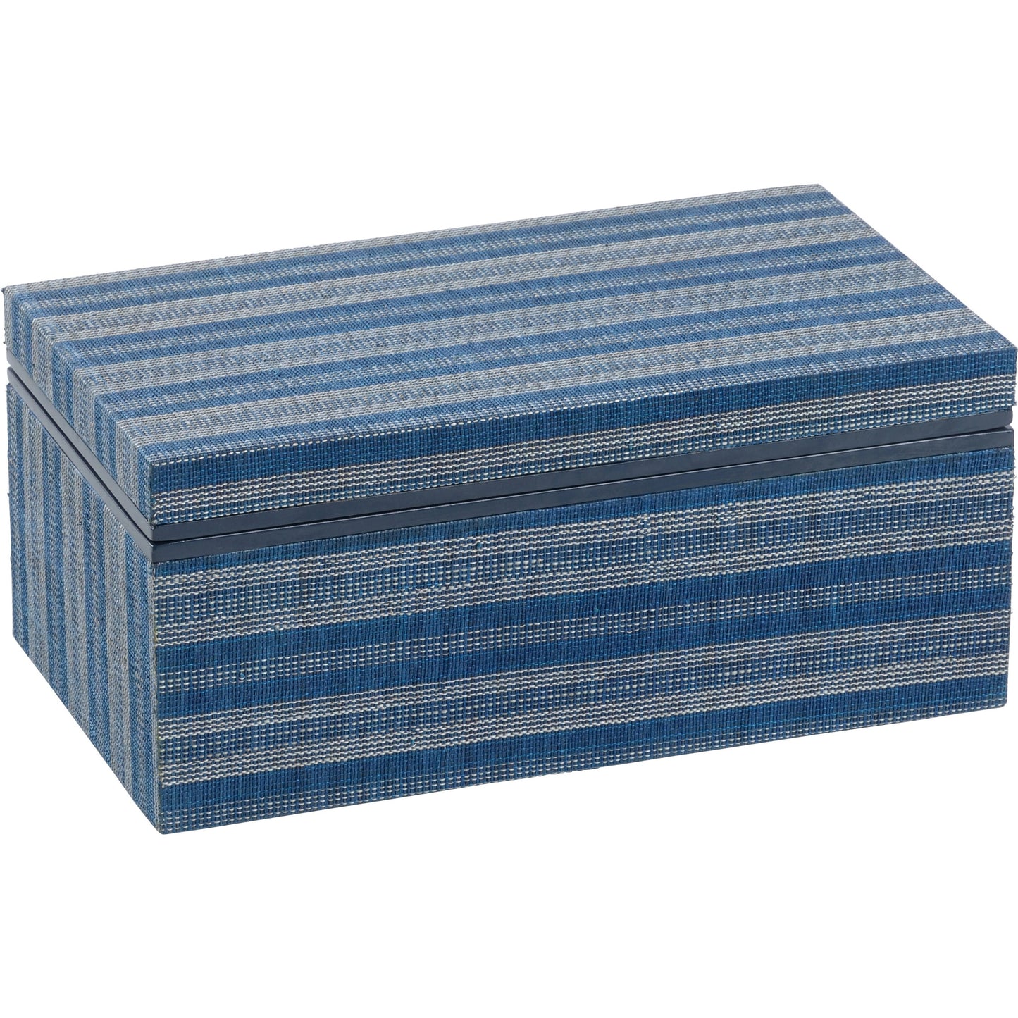 001 SI-2105512 | Primary Silo | Lexington Box by Chelsea House in blue, cream. Made from abaca on wood in a modern style.