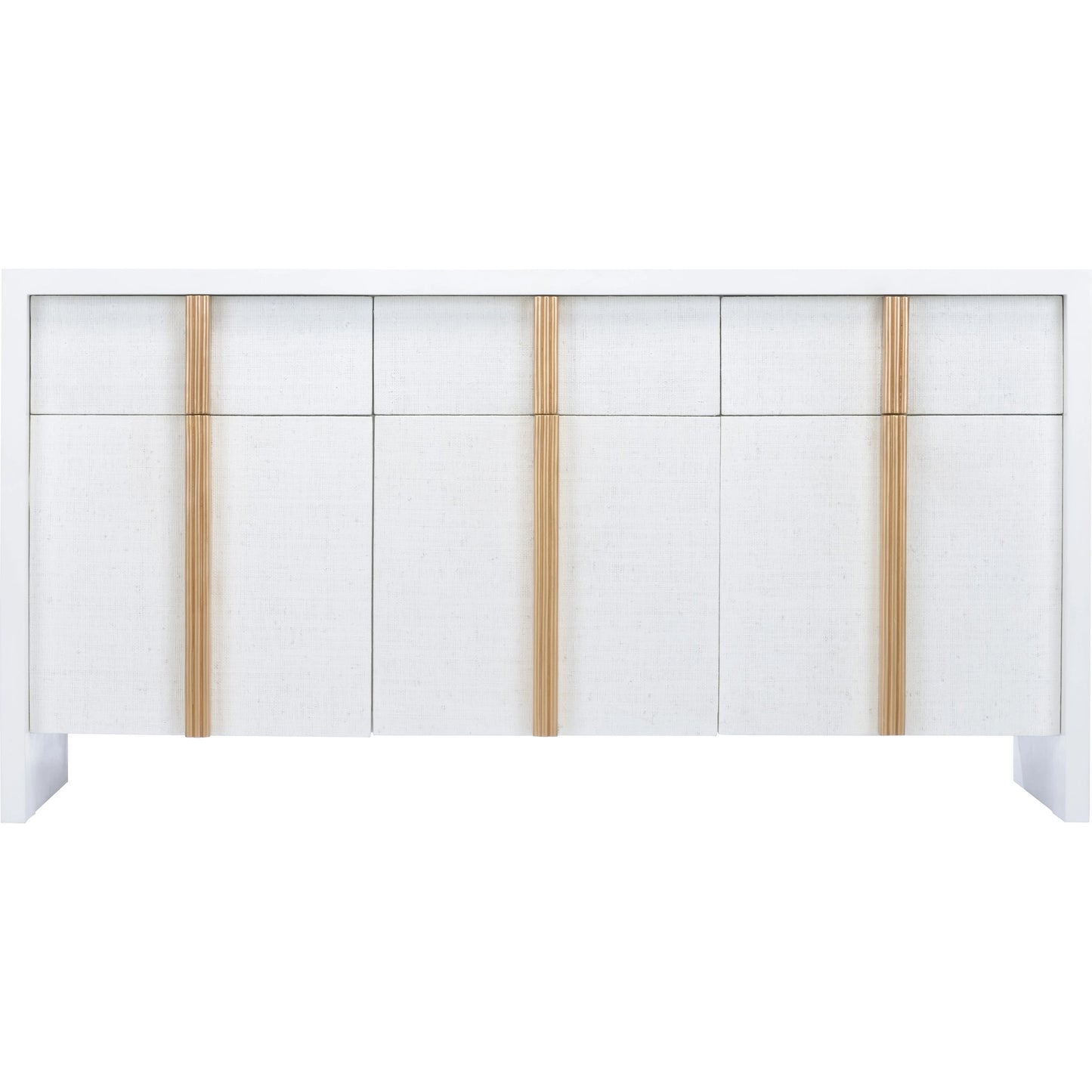 002 SI-2105515 | Additional Silo | Tailored Cabinet by Chelsea House in white, gold. Made from wood/raffia in a modern style.