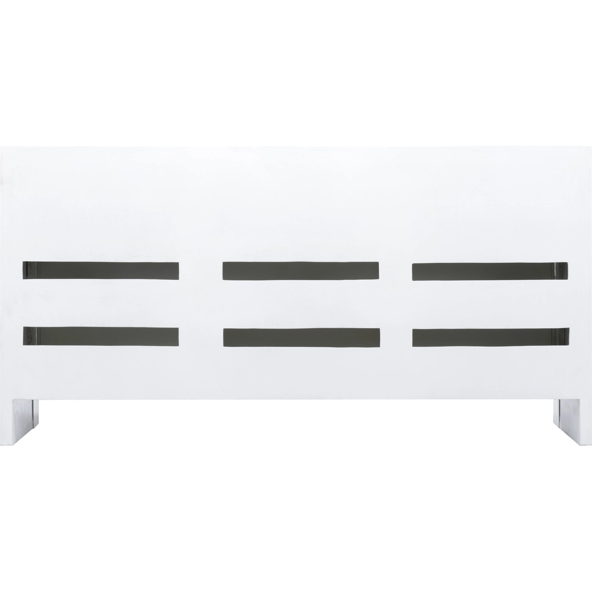 Tailored Cabinet by Chelsea House in white, gold. Made from wood/raffia in a modern style.