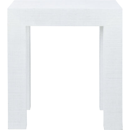 Sanibel Side Table by Chelsea House. Made from raffia on wood in a modern style.
