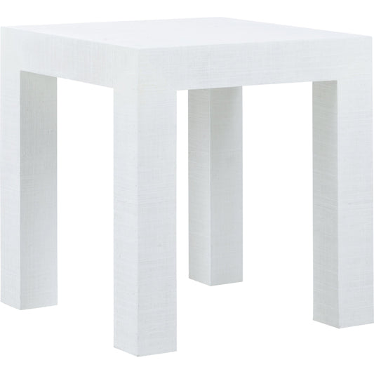Sanibel Side Table by Chelsea House. Made from raffia on wood in a modern style.