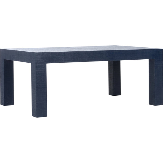 Sanibel Coffee Table by Chelsea House. Made from raffia on wood in a modern style.