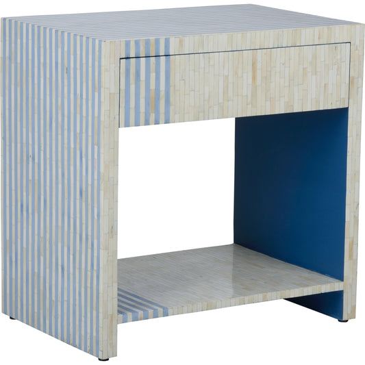 Bedside Table by Chelsea House in blue, cream. Made from unique in a modern style.