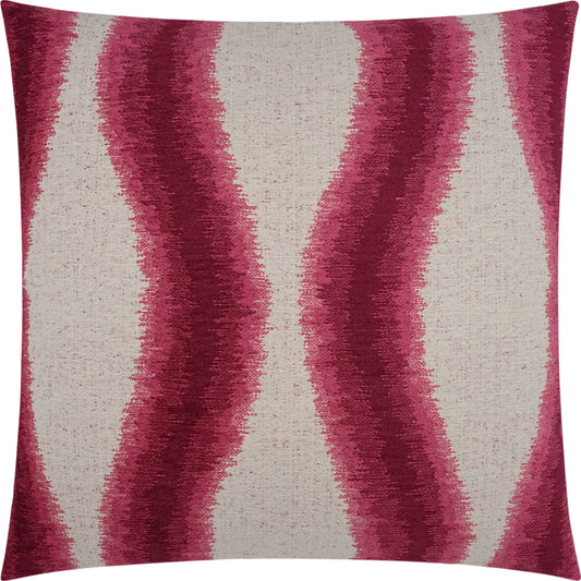 Dollande Pillow by DV Kap Home in fuchsia. Made from 60.35% polyester, 23.17% cotton, 16.48% uv polyester in a modern style.
