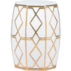 White Gloss, Metallic Gold