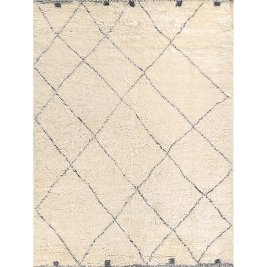 Moroccan 3854 Rug by Exquisite Rugs in ivory, gray. Made from new zealand wool in a unique style.