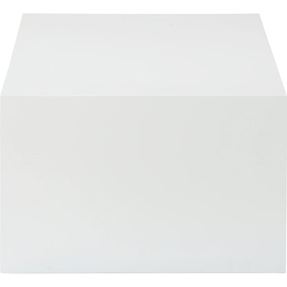 Equinox Cocktail Table by Chelsea House in white lacquer, gold leaf. Made from wood in a modern style.