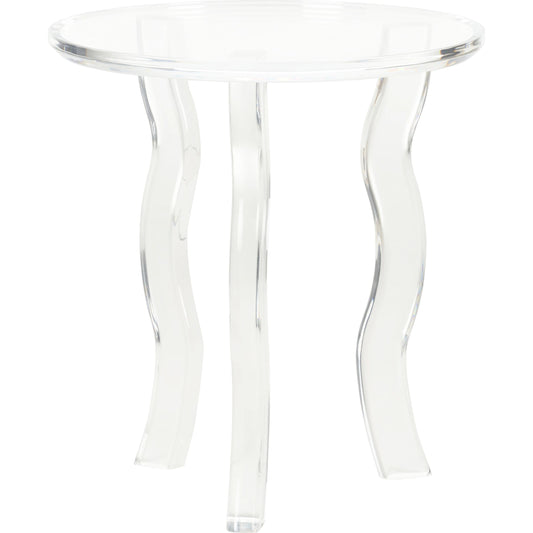 London Side Table by Chelsea House in transparent. Made from acrylic in a modern style.