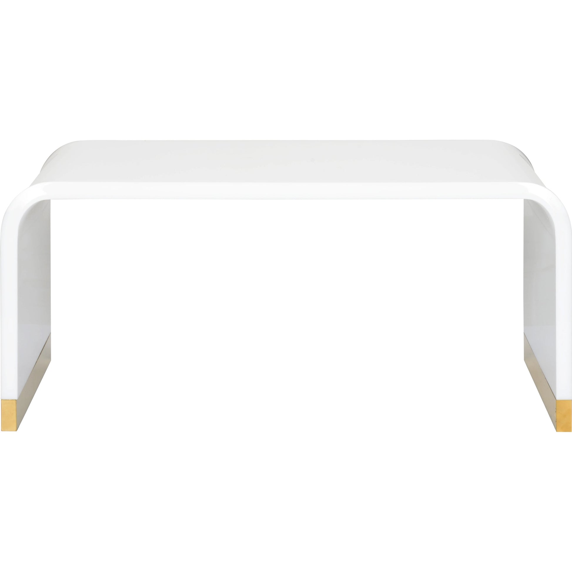 Waterfall Raffia Coffee Table by Chelsea House in cream, antique, clear, tempered. Made from raffia/brass/glass in a modern style.