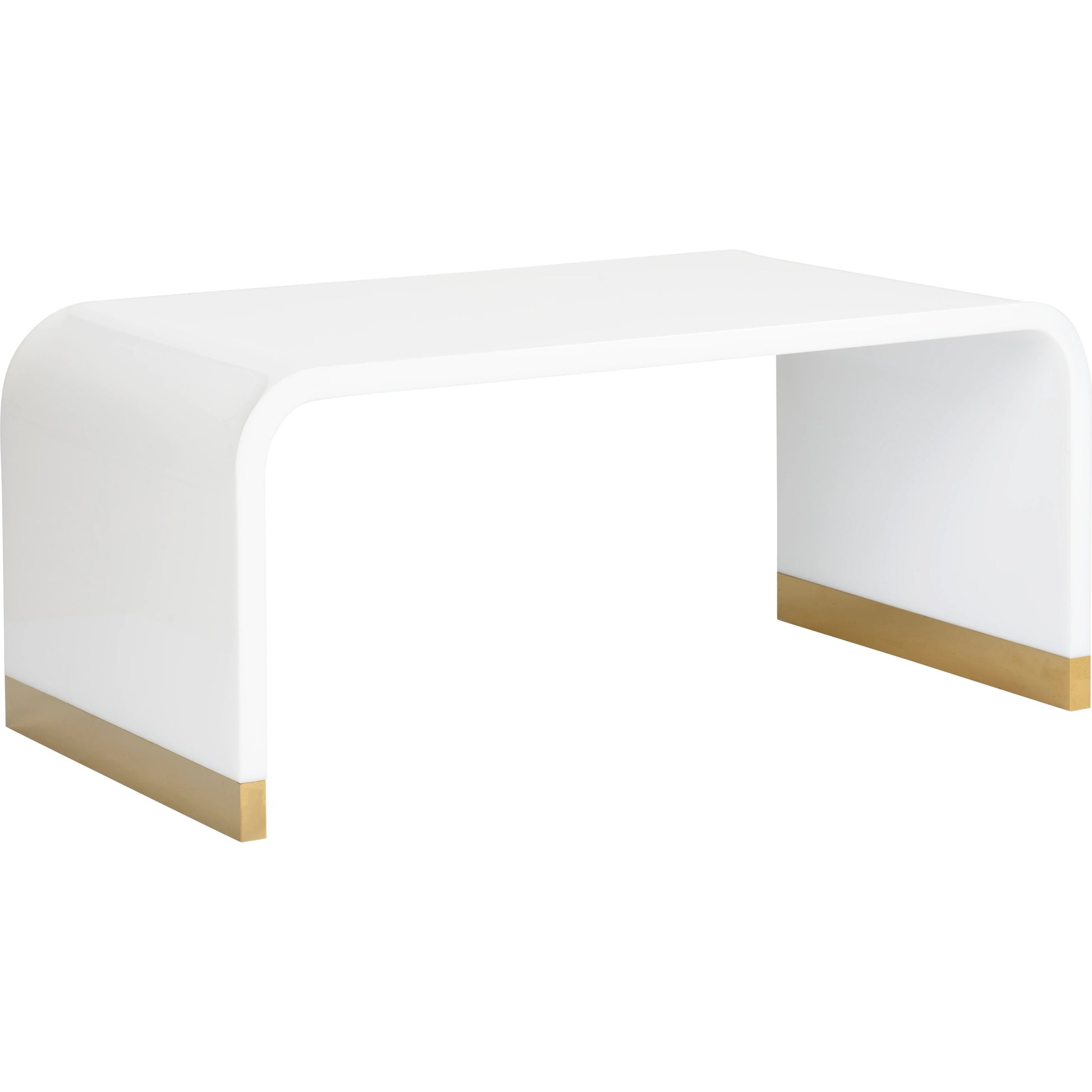 Waterfall Raffia Coffee Table by Chelsea House in cream, antique, clear, tempered. Made from raffia/brass/glass in a modern style.