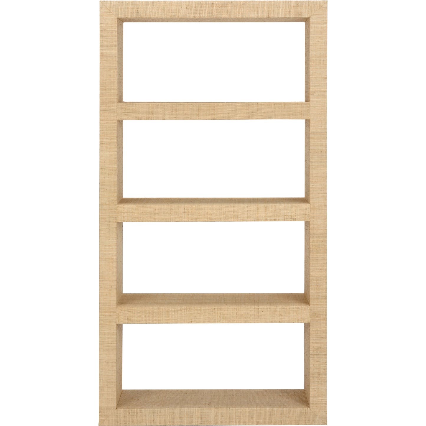 002 SI-2105588 | Additional Silo | Raffia Book Shelves by Chelsea House in cream. Made from raffia on wood in a modern style.