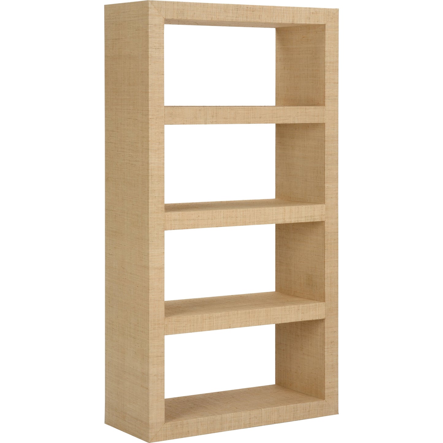 001 SI-2105588 | Primary Silo | Raffia Book Shelves by Chelsea House in cream. Made from raffia on wood in a modern style.