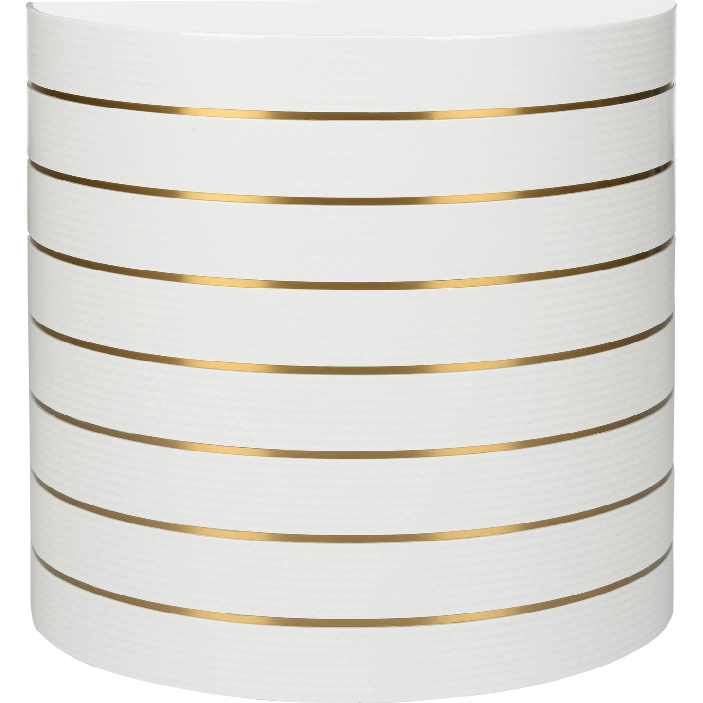 002 SI-2105645 | Additional Silo | Luna Console by Chelsea House in white, silver, antique brass. Made from wood/metal in a modern style.