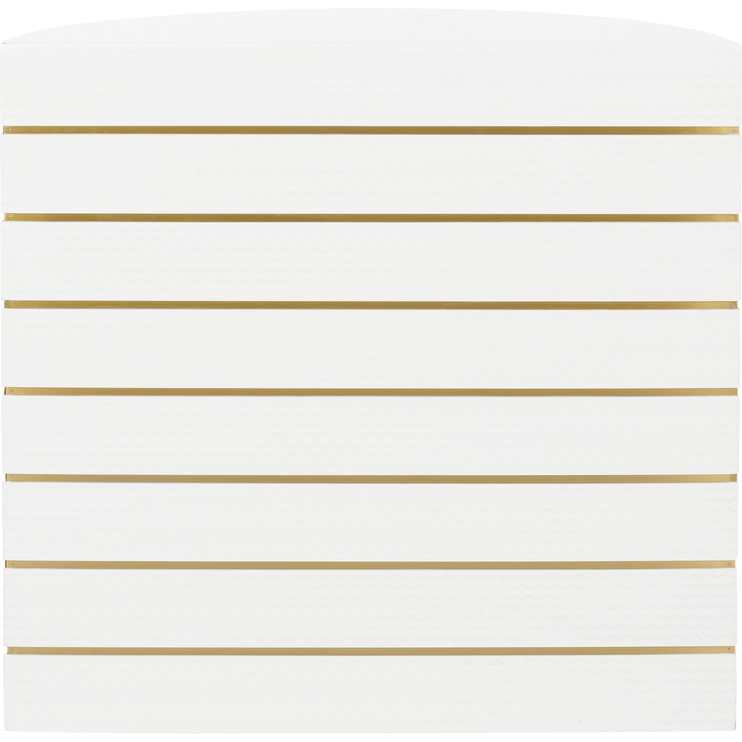 004 SI-2105645 | Closeup | Luna Console by Chelsea House in white, silver, antique brass. Made from wood/metal in a modern style.