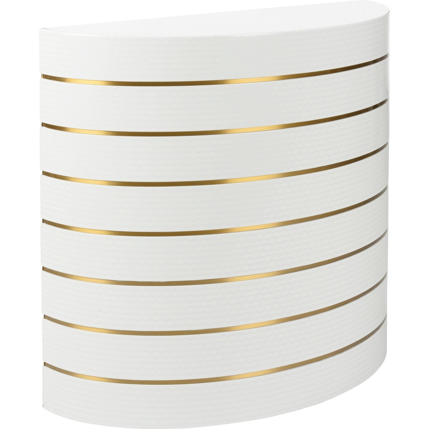 001 SI-2105645 | Primary Silo | Luna Console by Chelsea House in white, silver, antique brass. Made from wood/metal in a modern style.