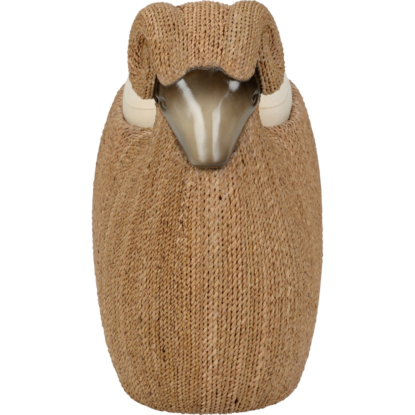 004 SI-2105655 | Additional Silo | Ram Stool by Chelsea House in brown, natural, tan. Made from composite/abaca rope/fabric in a modern style.