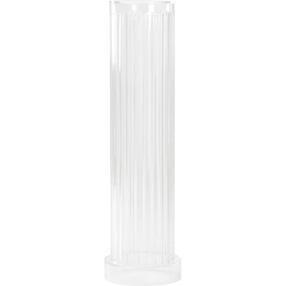Fluted Acrylic Column by Chelsea House in clear. Made from acrylic in a modern style.