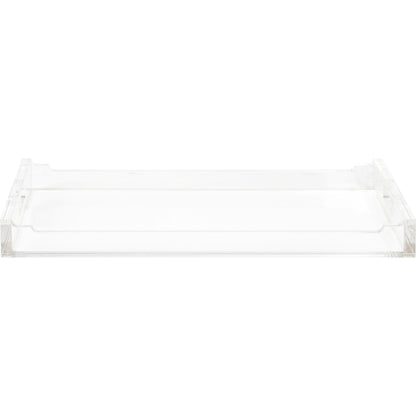 Hanson Tray by Chelsea House in clear. Made from acrylic in a modern style.