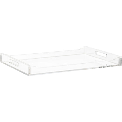 Hanson Tray by Chelsea House in clear. Made from acrylic in a modern style.