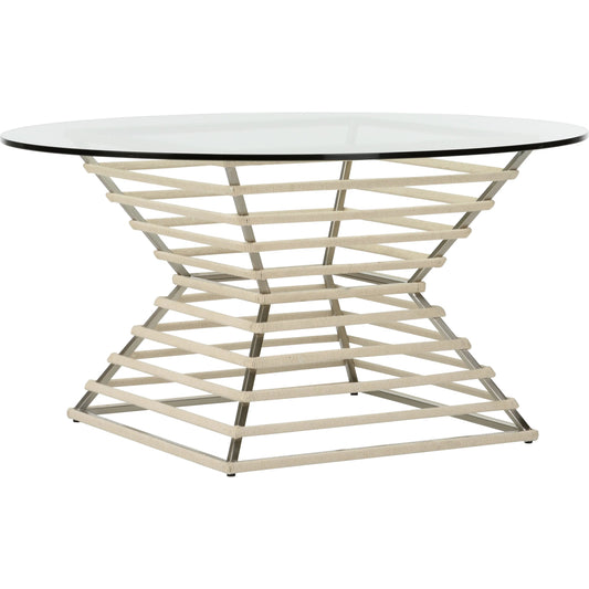Wrapped Cocktail Table by Chelsea House in brushed nickel, white. Made from unique in a unique style.