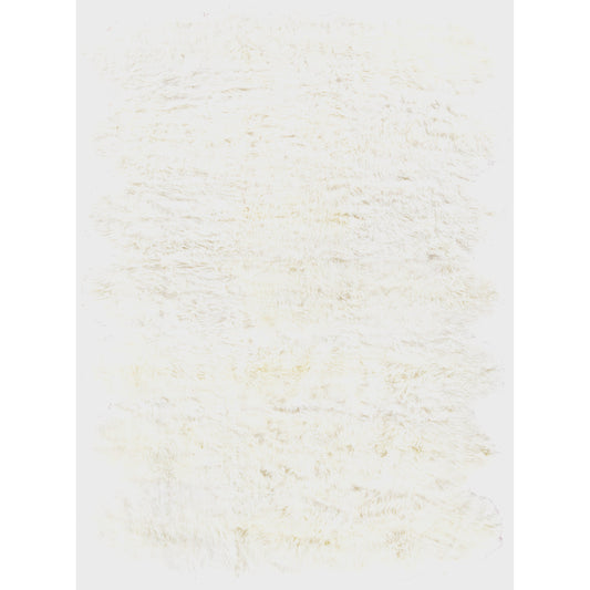 Sheepskin 3855 Rug by Exquisite Rugs in ivory. Made from new zealand sheepskin in a unique style.
