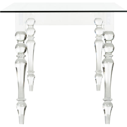 Violet Desk/Dining Table by Chelsea House in clear, plain, tempered. Made from acrylic in a modern style.