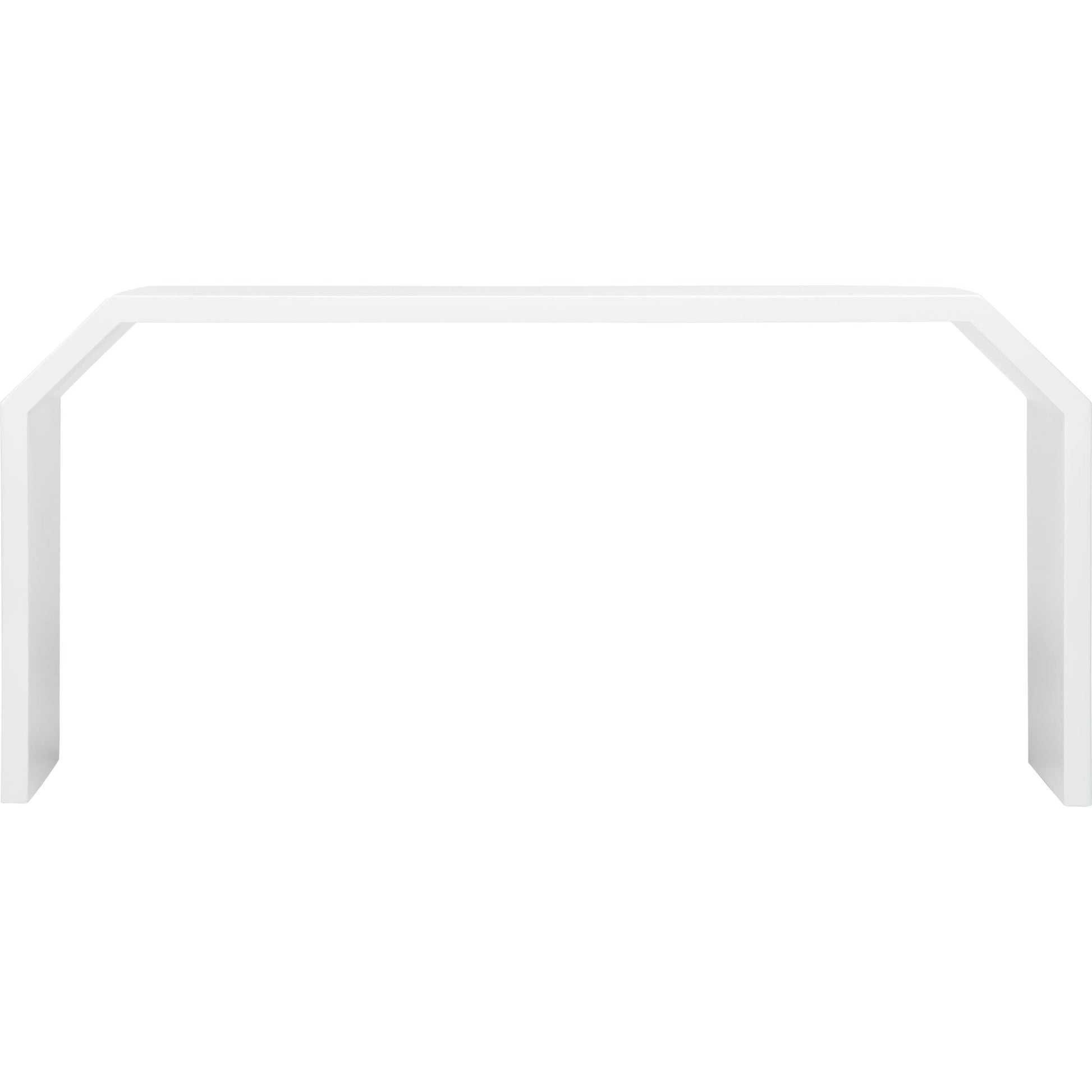 Rhea Console by Chelsea House in glossy white. Made from unique in a transitional style.