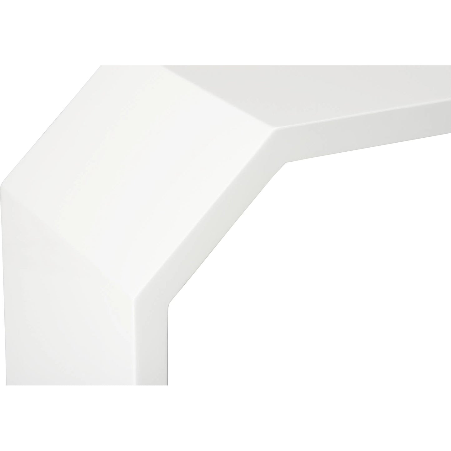 004 SI-2105694 | Closeup | Rhea Console by Chelsea House in glossy white. Made from unique in a transitional style.