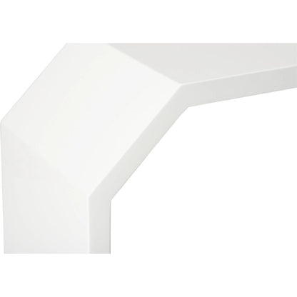 Rhea Console by Chelsea House in glossy white. Made from unique in a transitional style.