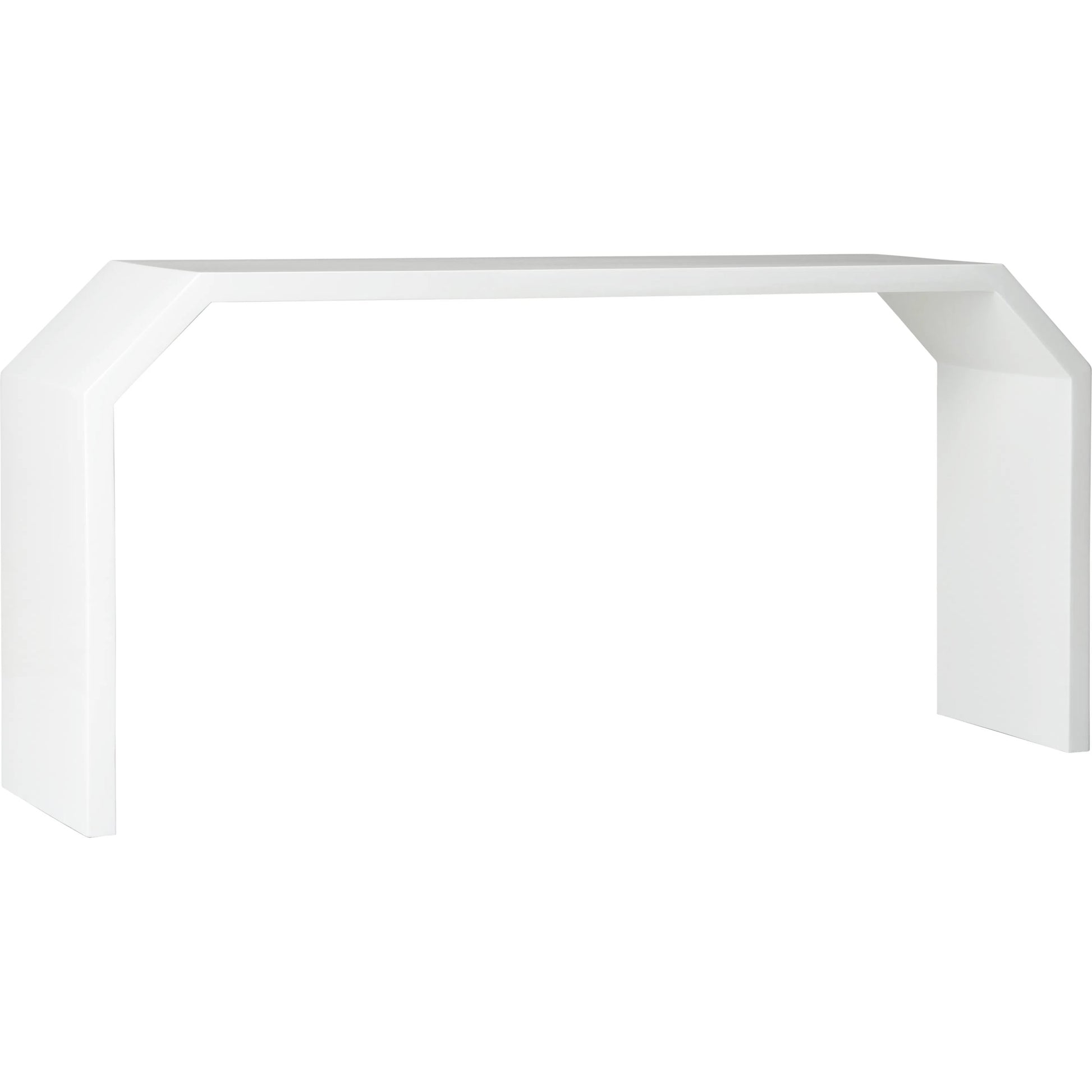 Rhea Console by Chelsea House in glossy white. Made from unique in a transitional style.