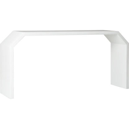Rhea Console by Chelsea House in glossy white. Made from unique in a transitional style.