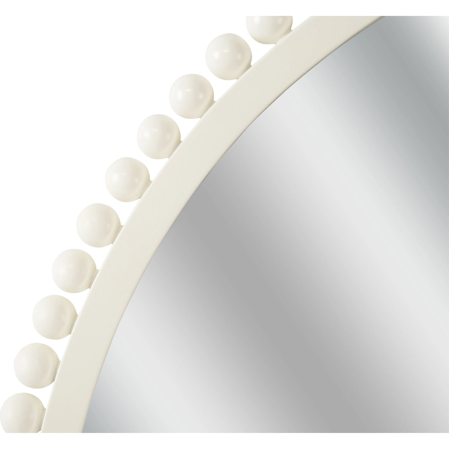 003 SI-2105754 | Closeup | Tacna Mirror by Chelsea House in cream, clear, plain. Made from wood/mirror in a modern style.